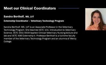 Sandra Bertholf, Vet Tech Externship Coordinator