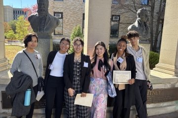 Mercy University students at the Metropolitan Association of College and University Biologists (MACUB) Conference at Bronx Community College