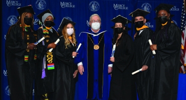 Students at graduation