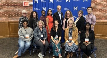 Dr. Arthur Eisenkraft with Mercy University Wipro Fellows at K-12 STEM Educators Conference