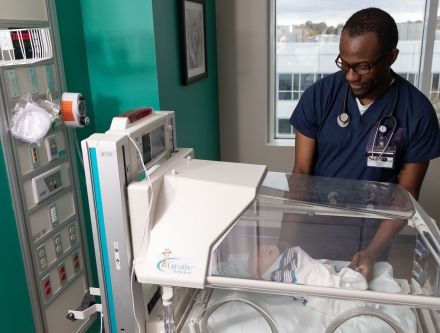 Student in Clinical Simulation Lab