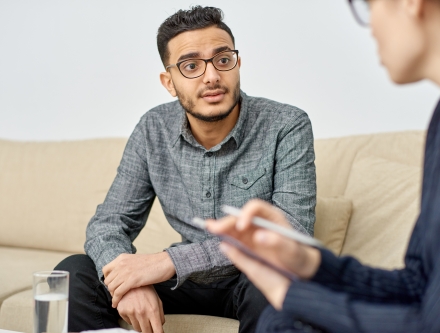 Student in Counseling Office