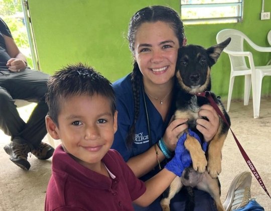 Photo of Vet Tech Student in Belize