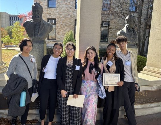 Mercy University students at the Metropolitan Association of College and University Biologists (MACUB) Conference at Bronx Community College