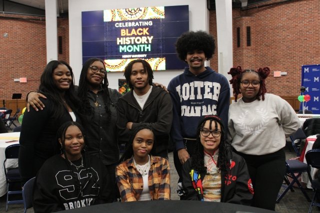 Mercy University students at Black Excellence Dinner